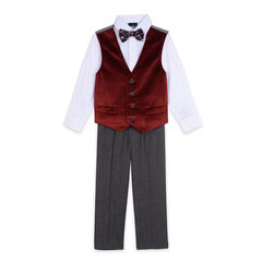 Little Boys' Vest Set (4-7),Classic Red,large