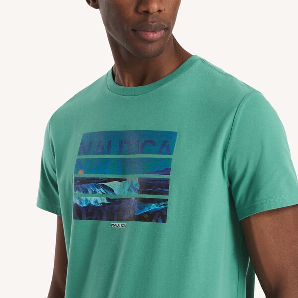 Blue Waves Graphic T-Shirt