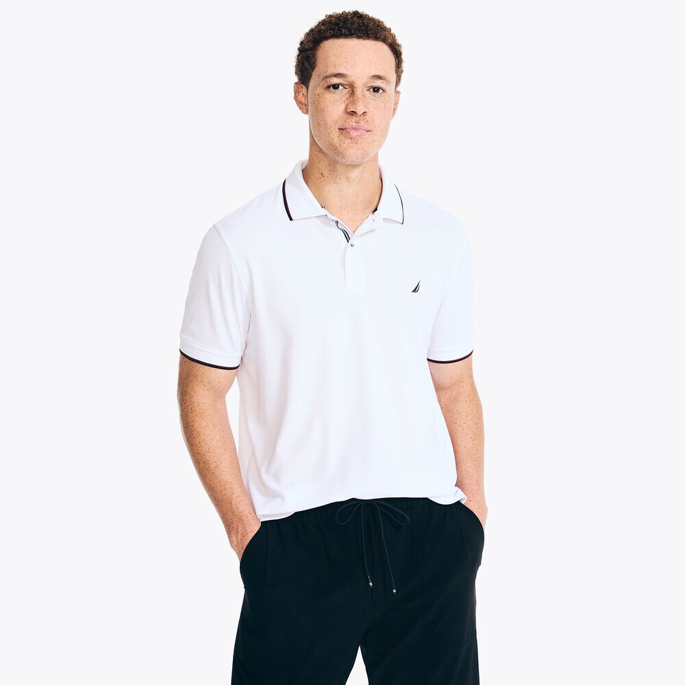Navtech Classic Fit Polo,Bright White,large