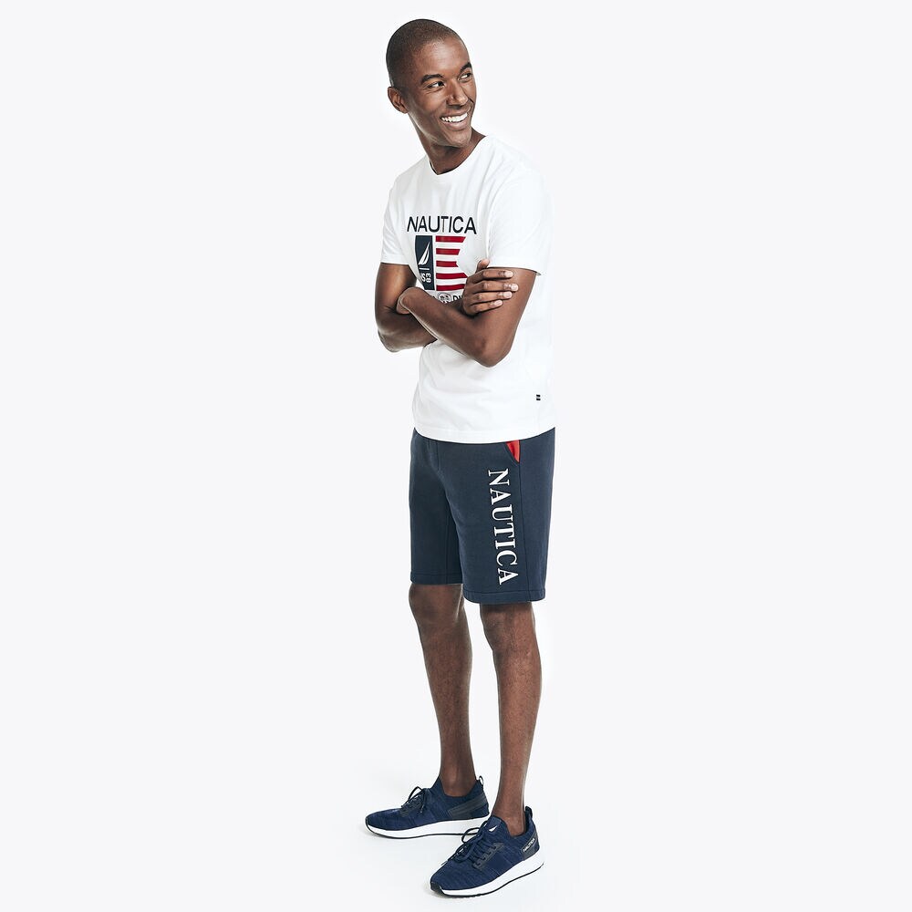 REISSUE SUSTAINABLY CRAFTED 9" COLORBLOCK SHORT,Navy,large