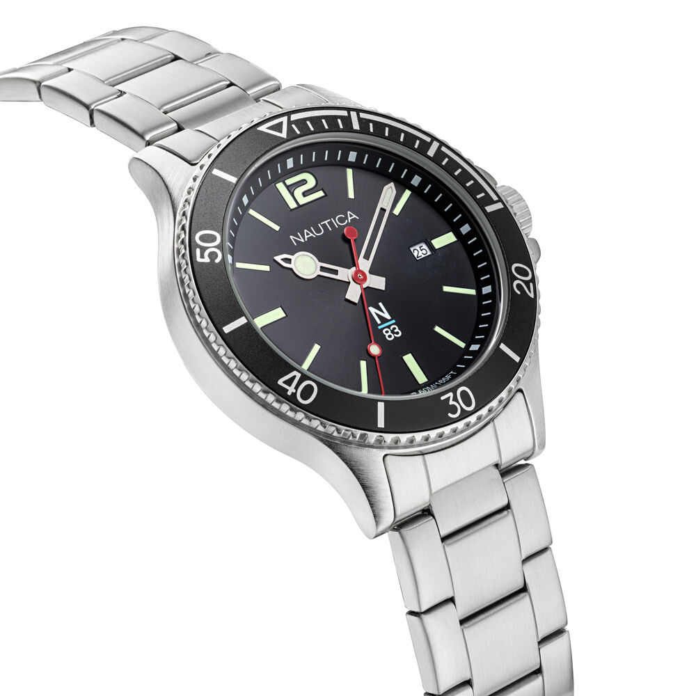 ACCRA BEACH STAINLESS STEEL WATCH,Multi,large