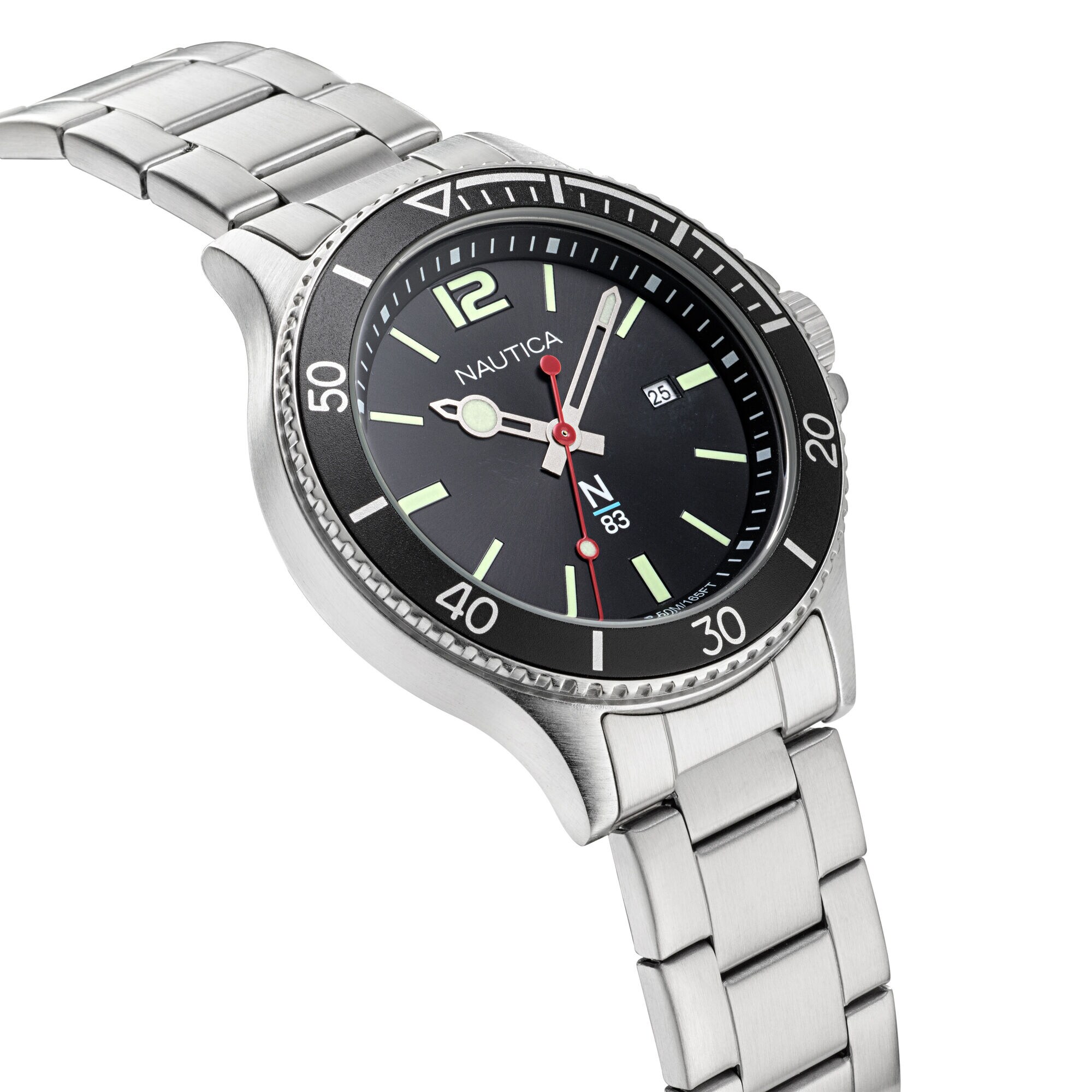 ACCRA BEACH STAINLESS STEEL WATCH,Multi,large