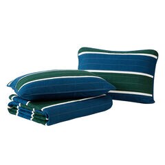 Knots Cove Navy Twin Reversible Quilt & Sham Set,Bali Bliss,large