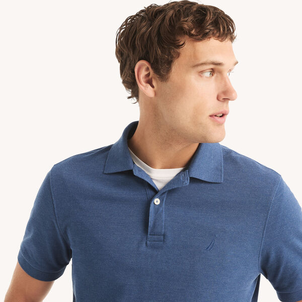 Classic Fit Heather Deck Polo
