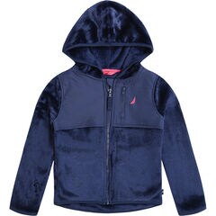 Girls' Nautex Full-Zip Hoodie (7-16),Navy,large