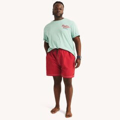 Big & Tall Deep Sea Fishing Graphic T-Shirt,South Beach Aqua,large