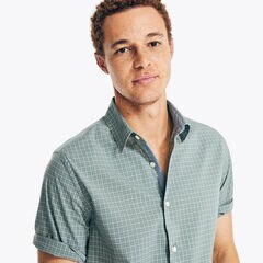 NAVTECH TRIM FIT PLAID SHIRT,Bright Willow,large