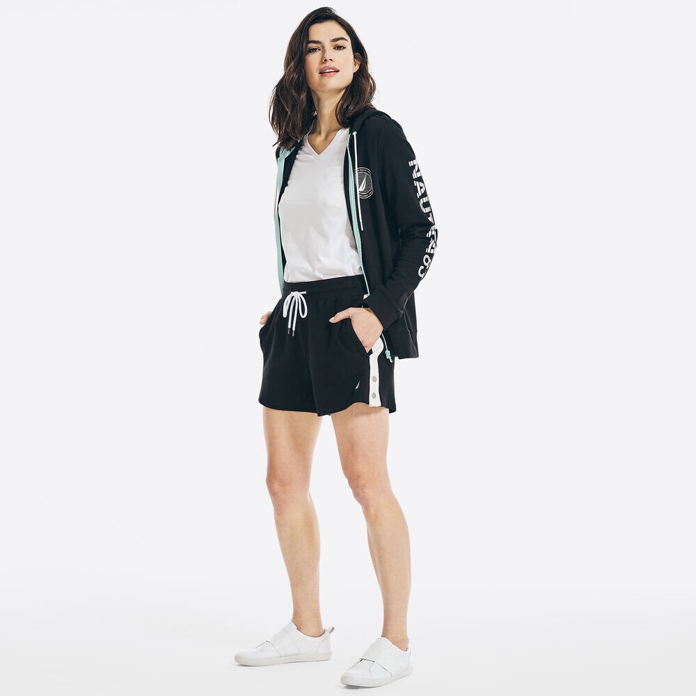 4" SUSTAINABLY CRAFTED SIDE-STRIPE SHORT,True Black,large