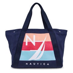 For Shoal Large Canvas Tote,Navy,large