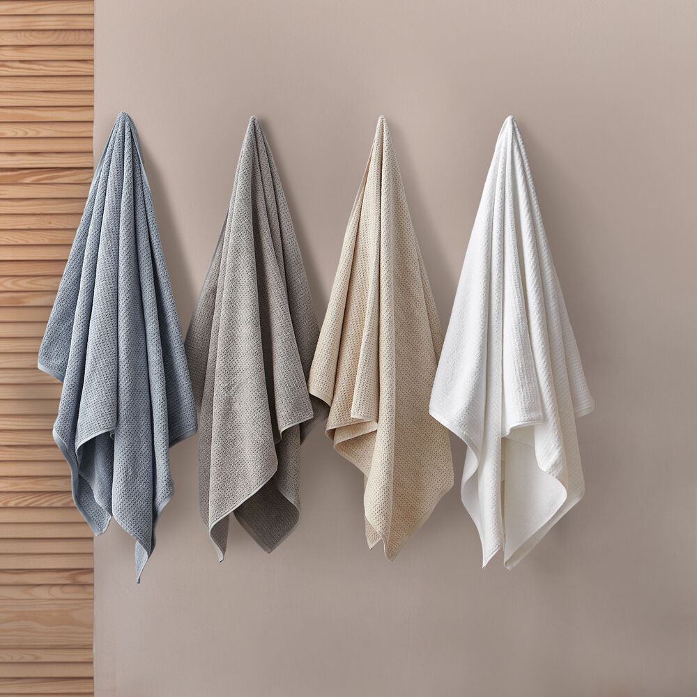 OASIS SOLID TOWEL SET, 8-PC,Aqua Sky,large