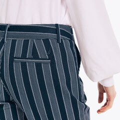 10" STRIPED STRETCH-TWILL SHORT,Stellar Blue Heather,large