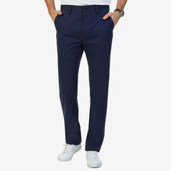 Wrinkle Resistant Flat Front Pant,Peacoat,large