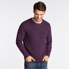 NAVTECH RIBBED-FRONT SWEATER,Blackberry Heather,large