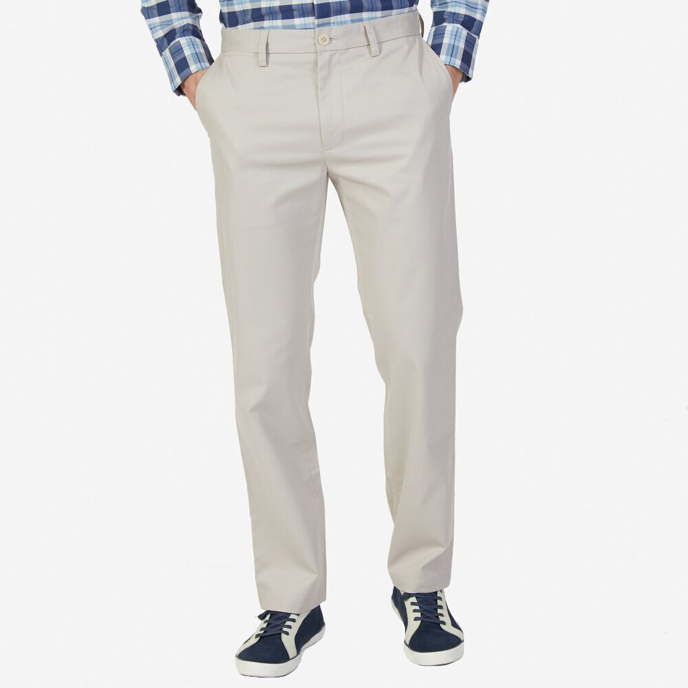 Classic Fit Wrinkle-Resistant Pants,True Stone,large