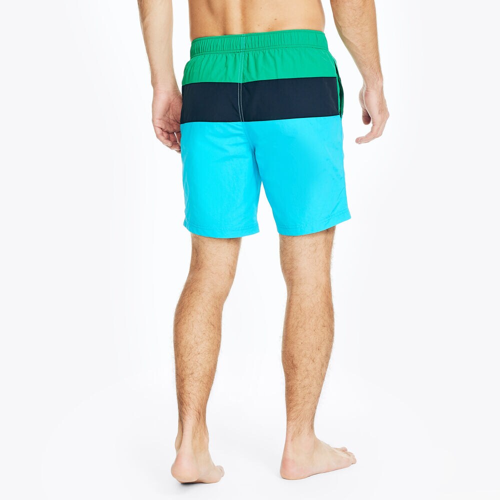 8" TRI-BLOCK QUICK-DRY SWIM,Dark Dill,large