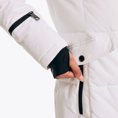 Puffer Jacket With Removable Hood,Bright White,large