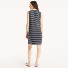 Striped Dress,Navy,large