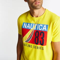 SAILING SERIES GRAPHIC T-SHIRT,Yellow Zest,large