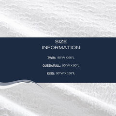 RIPPLE COVE TWIN BLANKET,Antique White Wash,large