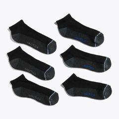 ATHLETIC CORE QUARTER SOCKS, 8-PACK,Black,large