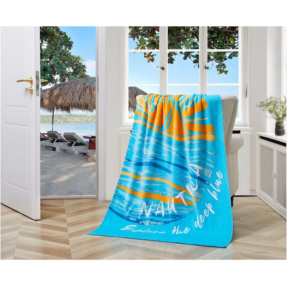 Sunrise Print Beach Towel,Star Sapphire,large