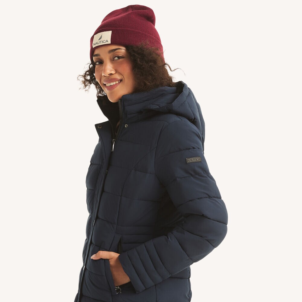 Packable Puffer Jacket,J Navy,large