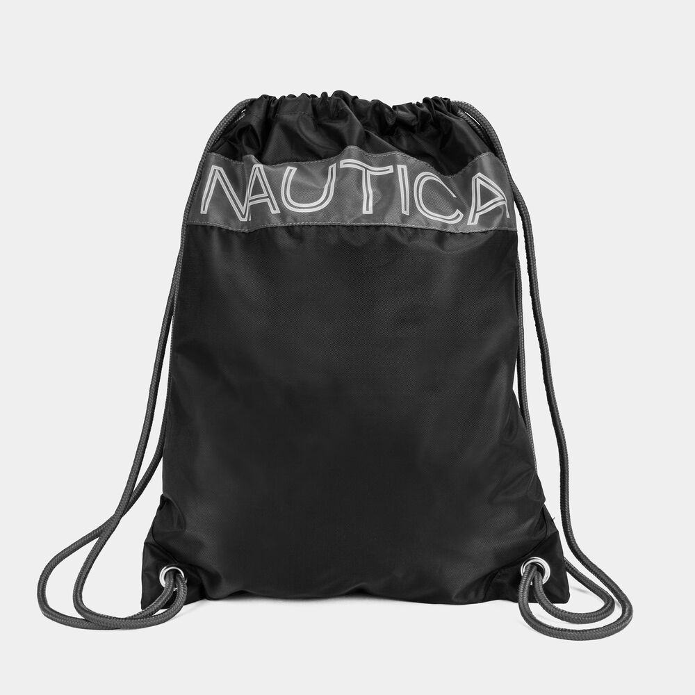 BRIGHTS CINCH SACK DRAWSTRING BACKPACK IN COBALT,Black,large