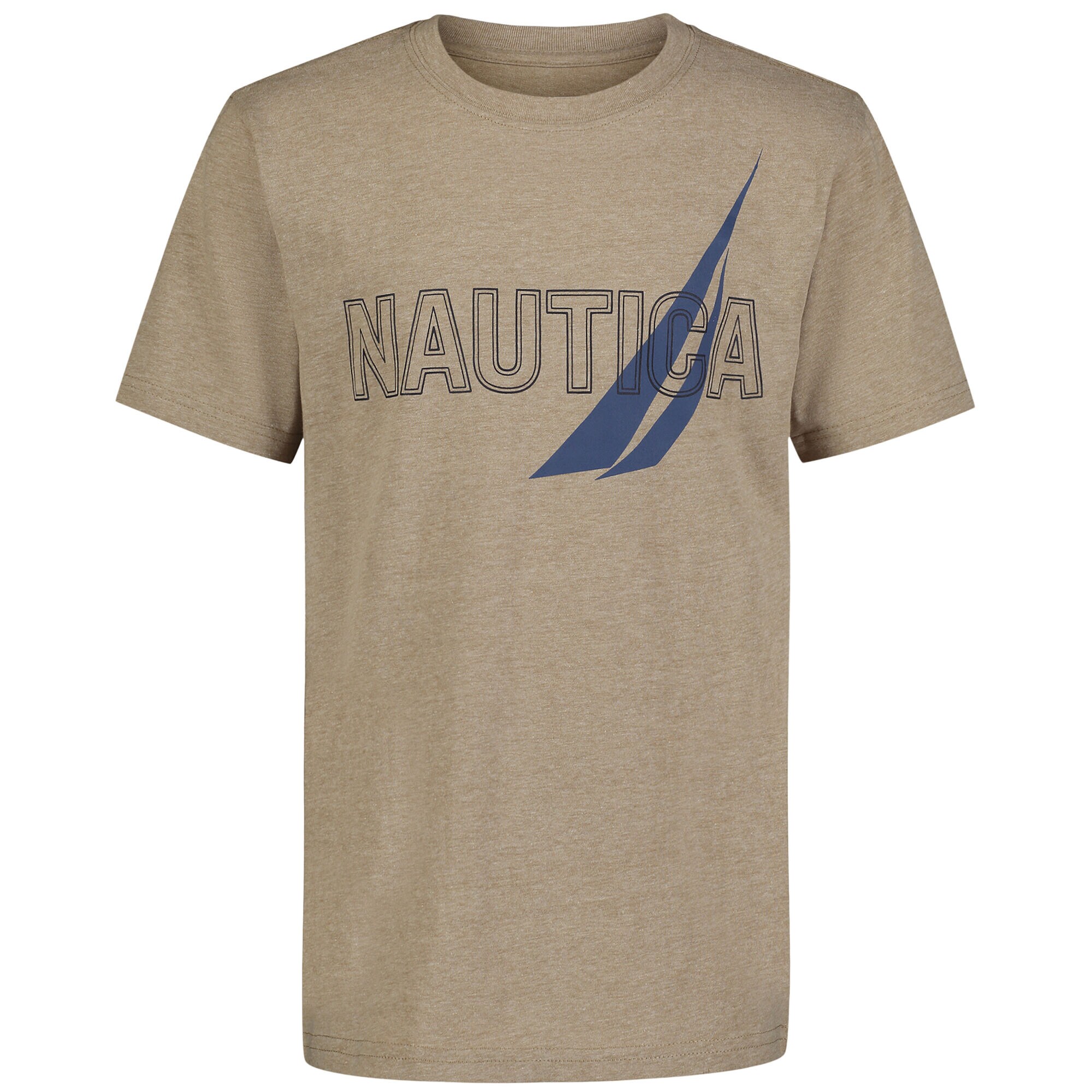 Little Boys' Overlapped T-Shirt (2T-7),Dark Oatmeal Heather,large
