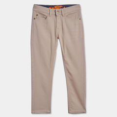 LITTLE BOYS' SKINNY-FIT 5-POCKET TWILL PANT (4-7),Dark Brown Heather,large