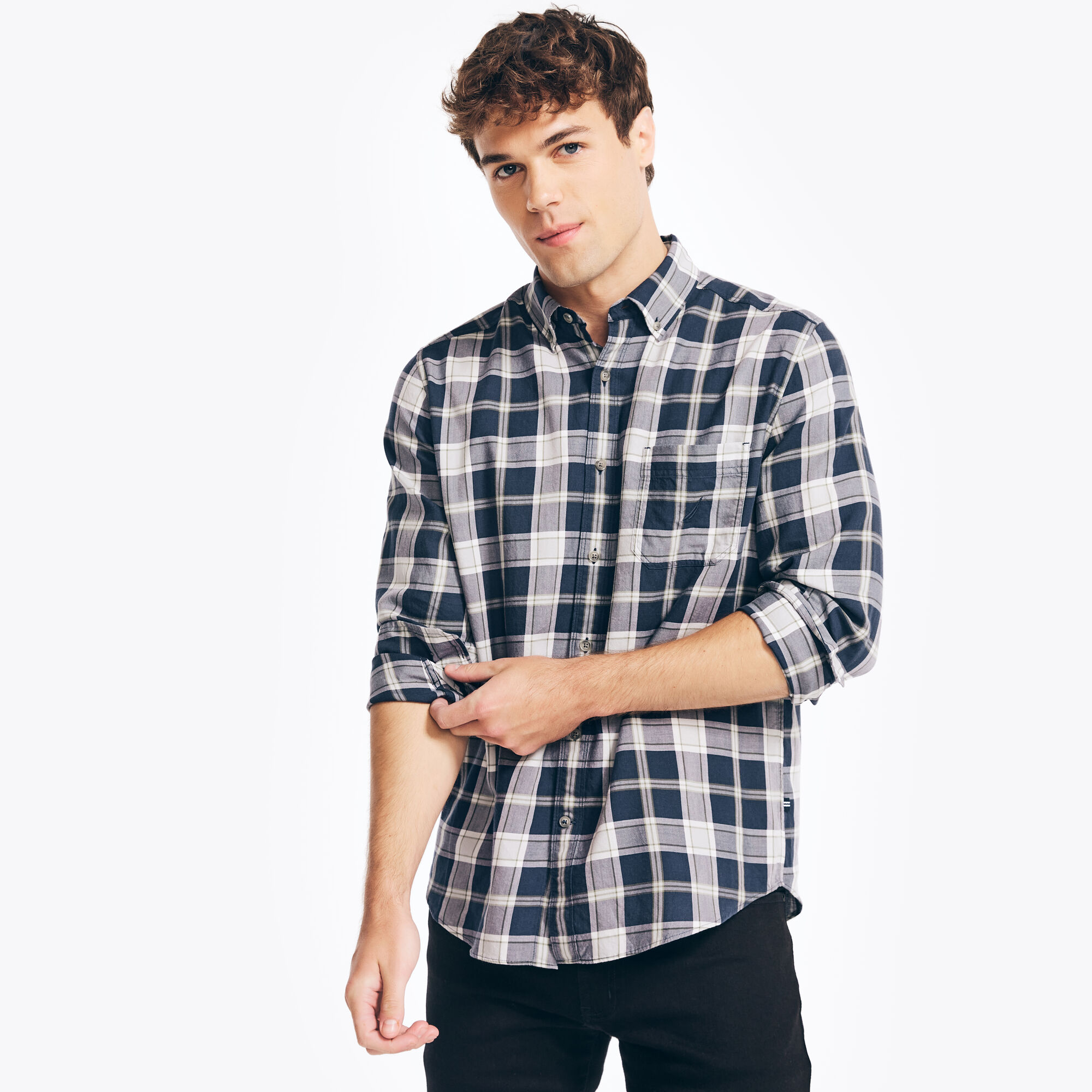PLAID SHIRT,High Rise,large