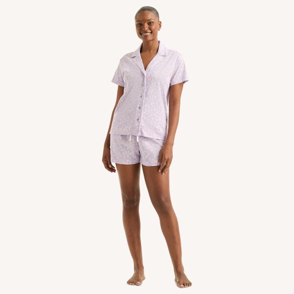 Printed Boxer Pajama Set