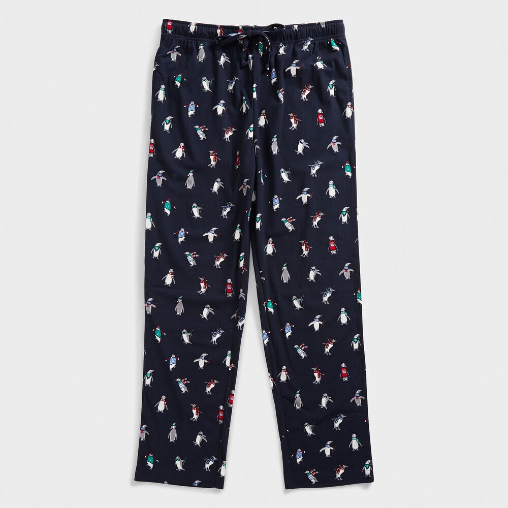 PENGUIN PRINT SLEEP PANT,Navy,large