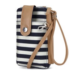 Shore Thing North South Wallet-On-A-String Convertible Wristlet,Navy,large