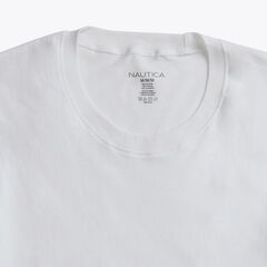 CREWNECK T-SHIRTS, 5-PACK,Antique White Wash,large