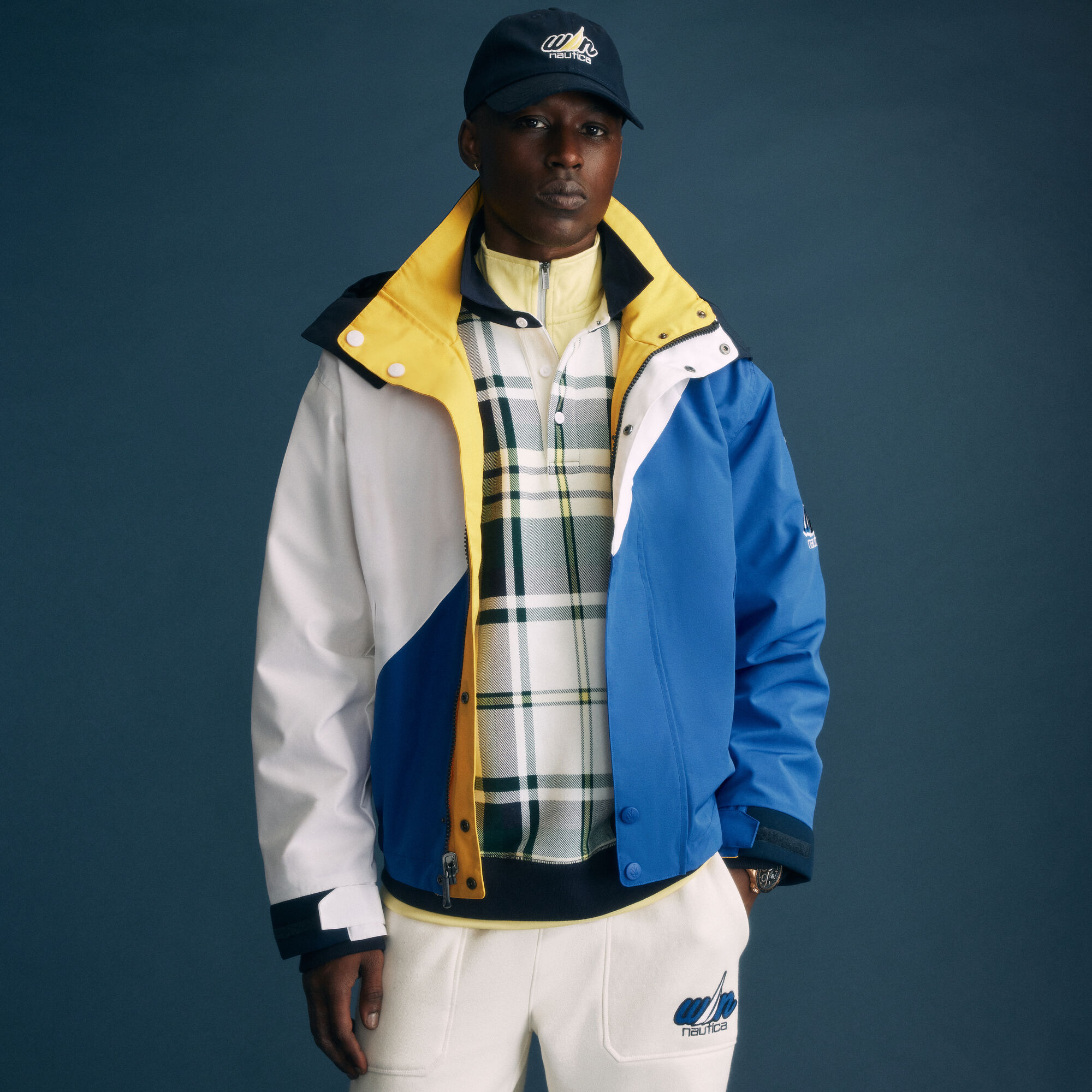 Eddie Win x Nautica Reversible Jacket,Cobalt Wave,large
