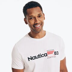 MARITIME 83 GRAPHIC T-SHIRT,Bright White,large