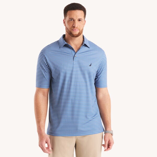 Big & Tall Striped Classic Fit Polo