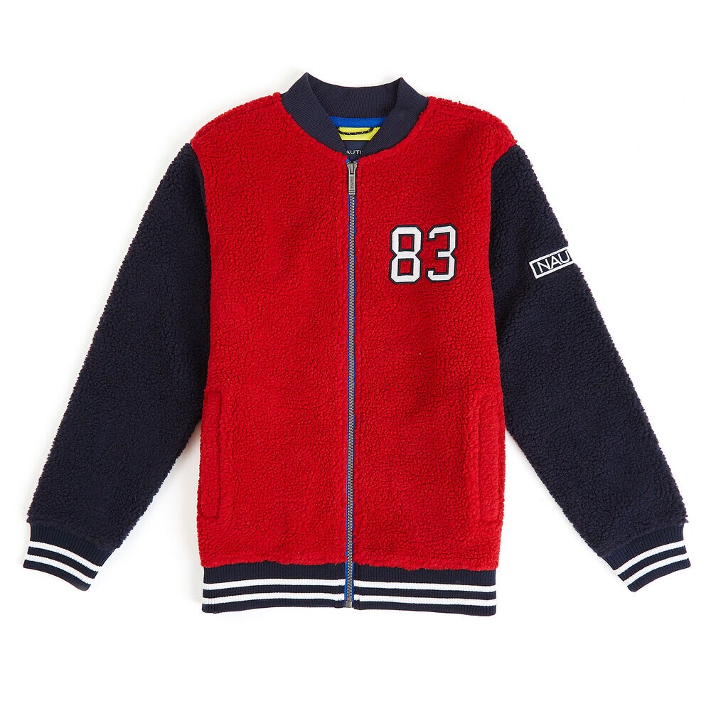 Little Boys' Richie Varsity Full-Zip Jacket (4-7),Dark Acacia,large