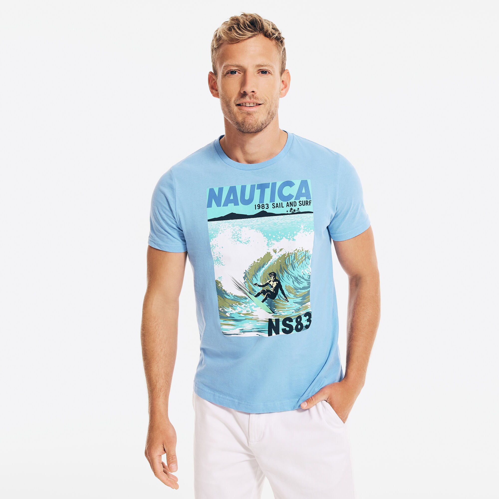 SURFING GRAPHIC T-SHIRT,Aquabreeze,large