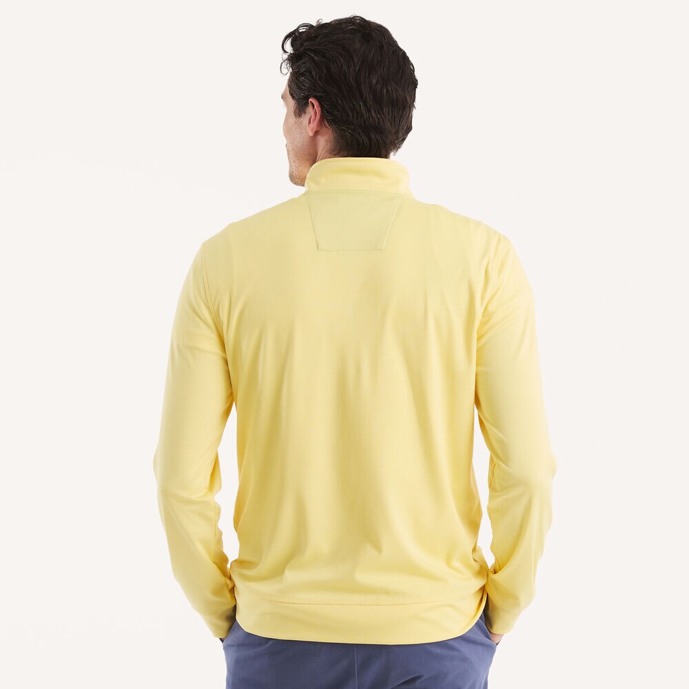 Quarter-Zip Pullover Sweatshirt,Sunshine,large