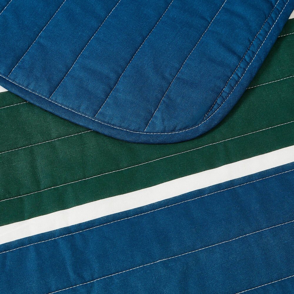 Knots Cove Navy Full/Queen Reversible Quilt & Sham Set,Bali Bliss,large