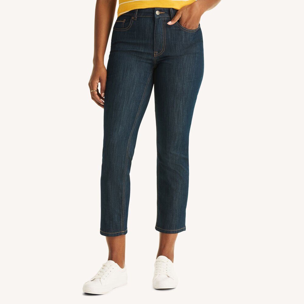 Mid-Rise Straight Denim,J Navy,large