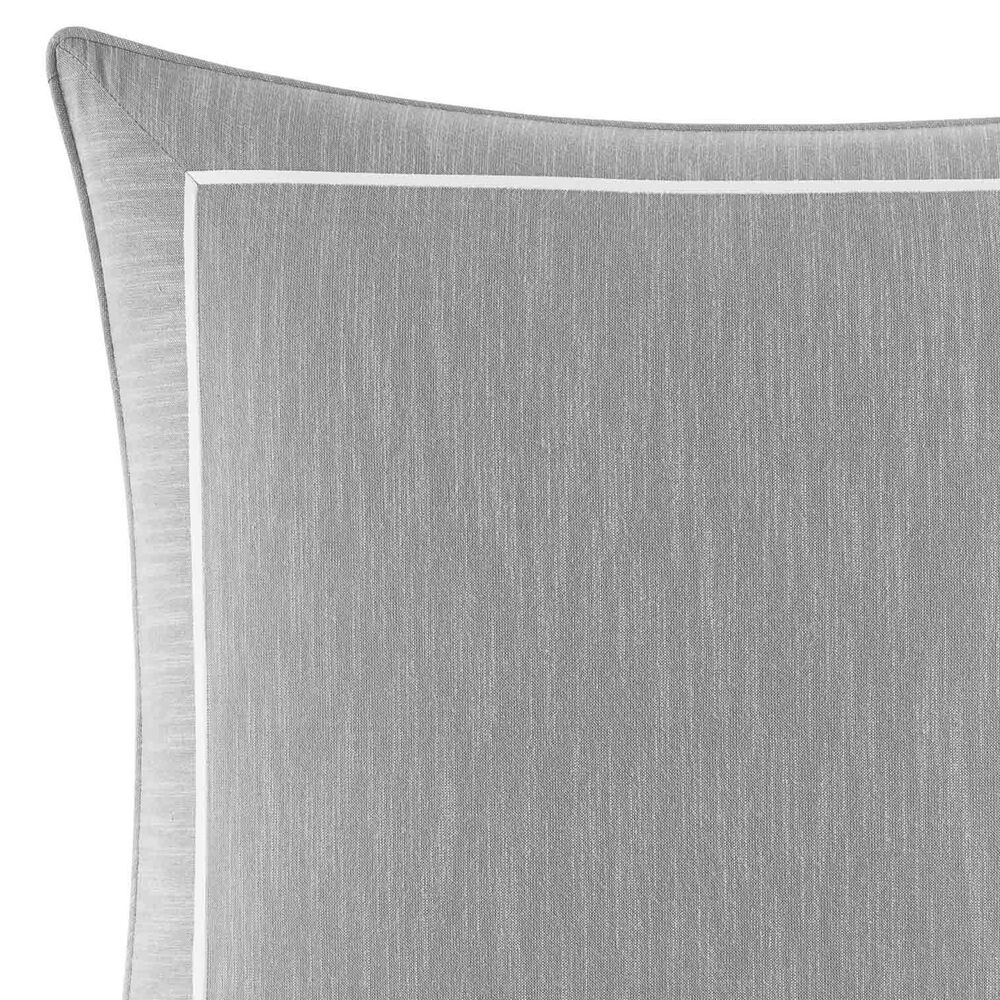 Bronwell Light Grey European Sham,Grey Heather,large