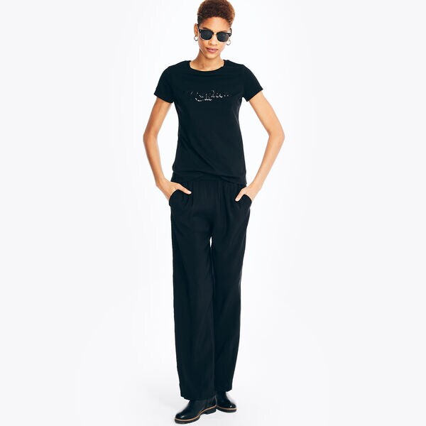 Sequin Logo Graphic T-Shirt