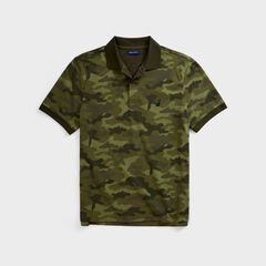 CLASSIC FIT CAMOUFLAGE POLO,Olive,large