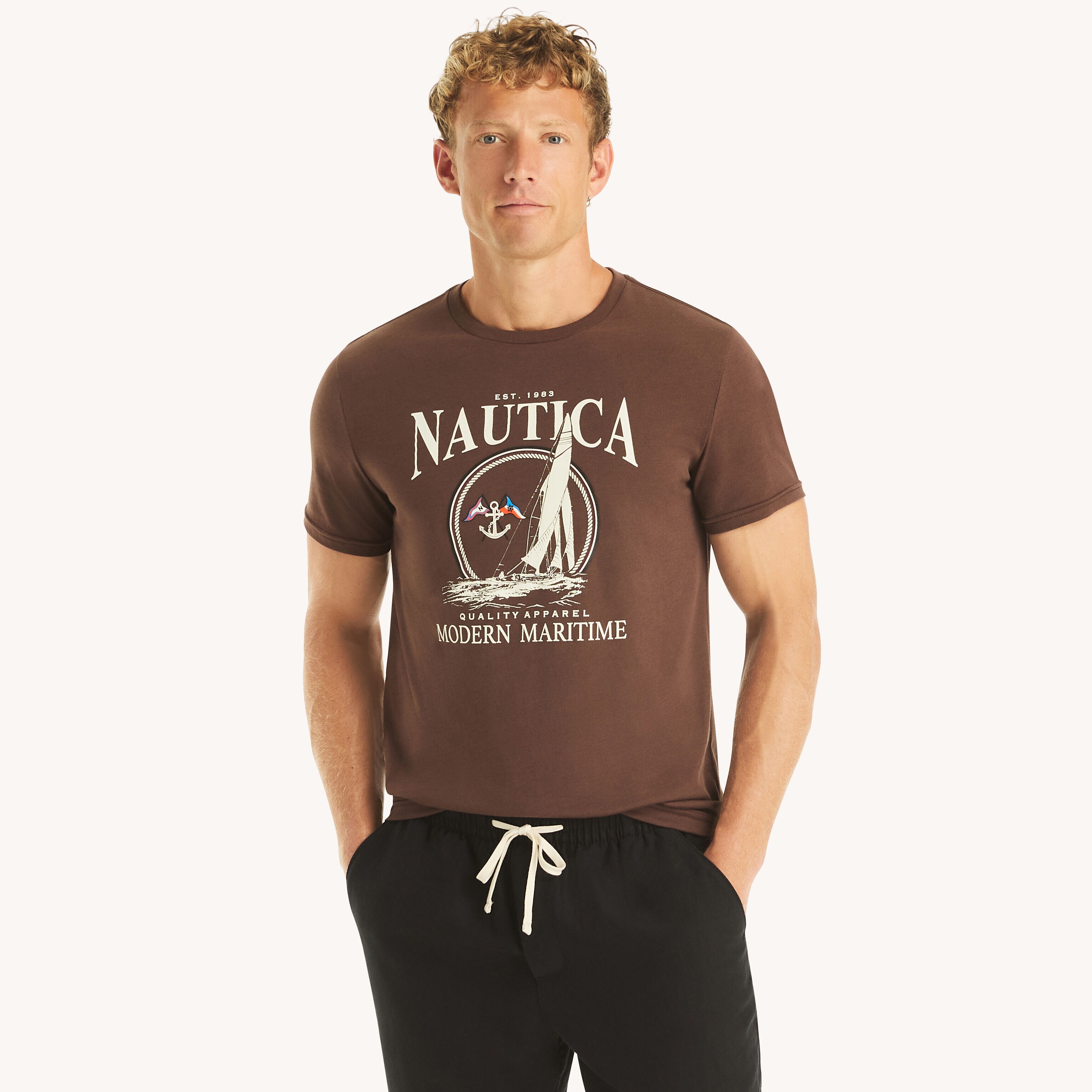Modern Maritime Graphic T-Shirt | Nautica
