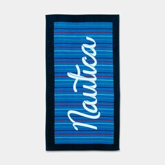 KIDS' LOGO SCRIPT PRINT BEACH TOWEL,Angel Blue,large