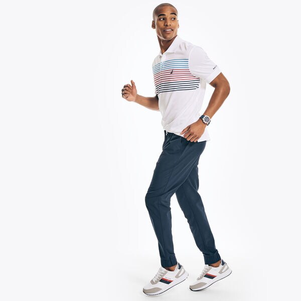 NAVTECH STRIPED CLASSIC FIT POLO
