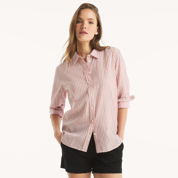 Striped Button-Up Shirt