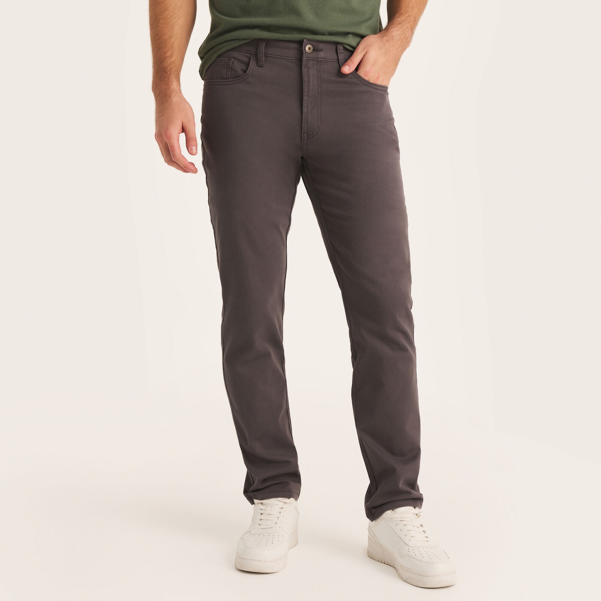 Slim Fit Stretch Pant,Grey Carbon,large